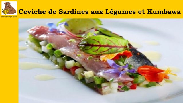 Ceviche de sardines aux légumes et kumbawa
