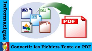 Convertir les Fichiers Texte en PDf