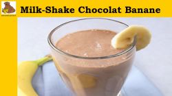 Milk shake chocolat banane
